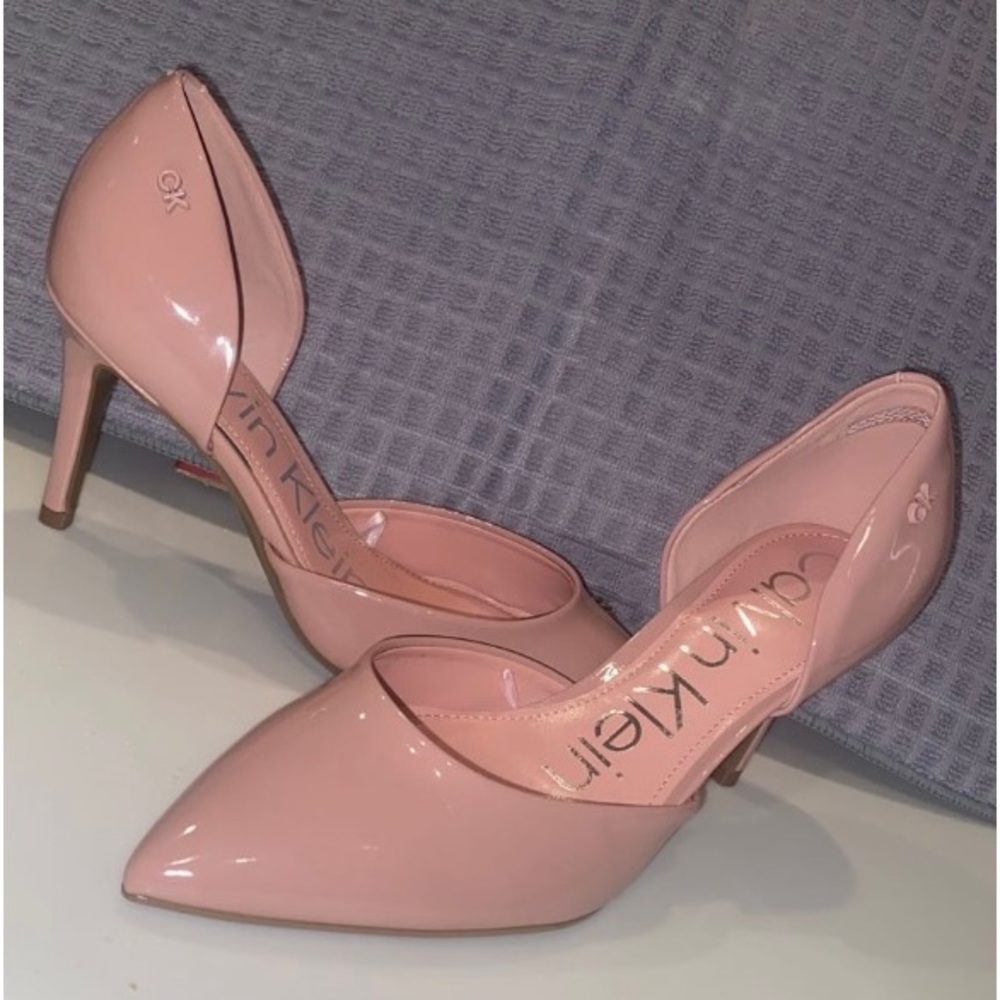 Blush pink Calvin Klein heels